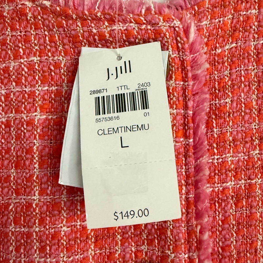 J. Jill Pink Textured Tweed Blazer - Picture 12 of 16
